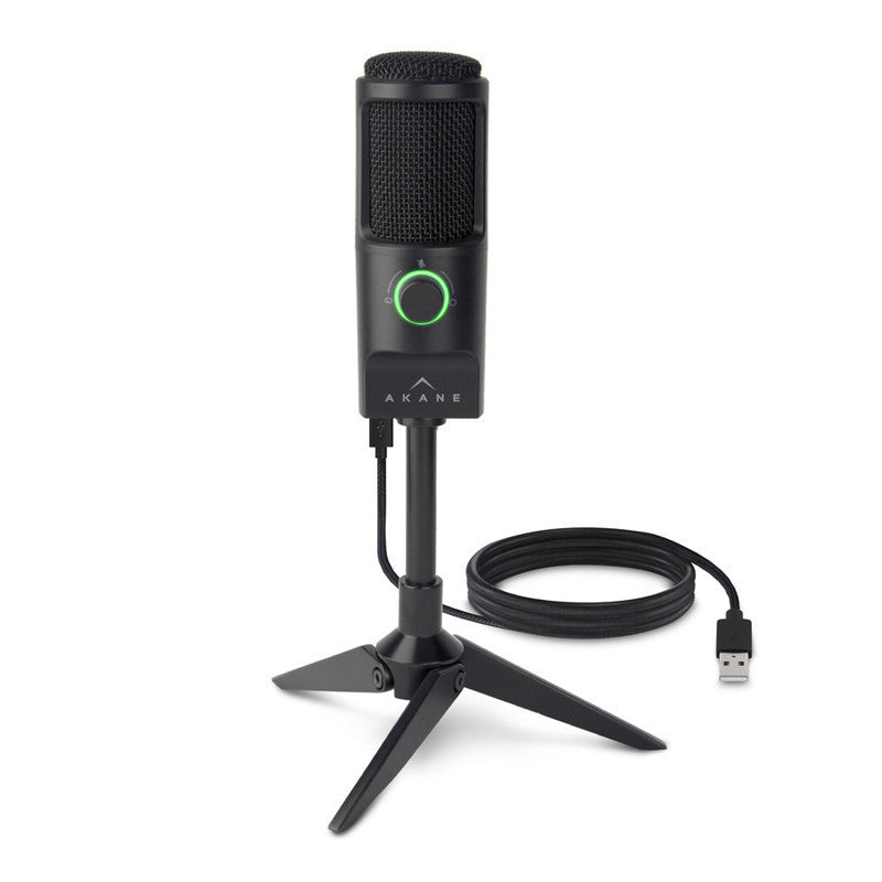 Microfono Profesional Condensador Omnidireccional Usb Luz